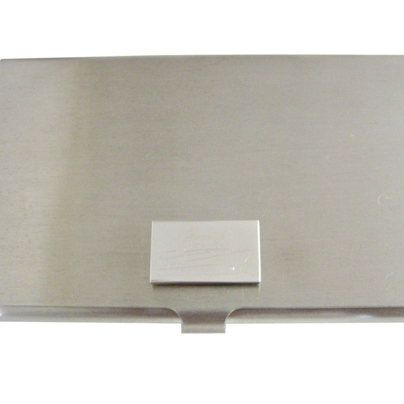 Kiola Designs Silver Toned Textured Welsh Dragon Business Card Holder